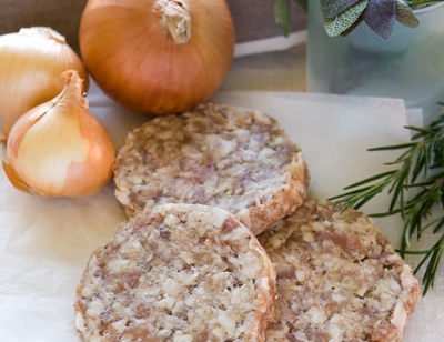Pork & Onion Burgers
