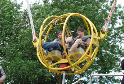 Damon and Lee (our butchers) - Bungee for Charity!