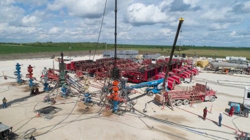 ConocoPhillips’ M. Gohlke A2-A7 six-wellhead pad in southwest Texas’ Eagle Ford shale.