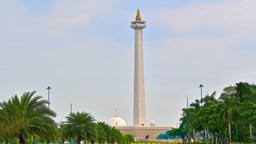Indonesia’s National Monument in Jakarta’s Merdeka Square.